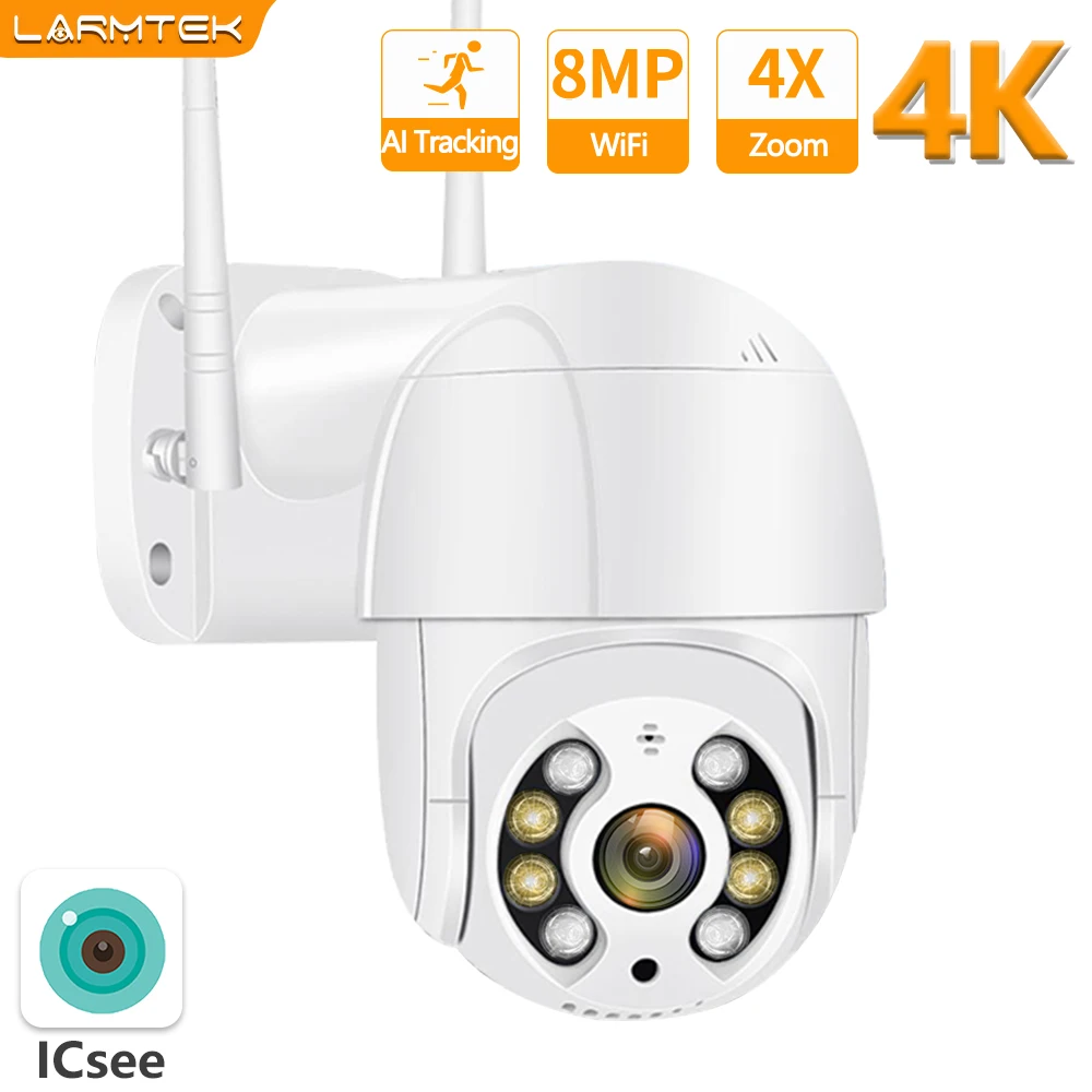 8MP 4K IP Camera WiFi Outdoor PTZ Cam 5MP HD Video Surveillance Wireless H.265 Onvif 1080P Auto Tracking Support Alexa
8MP 4K IP Camera WiFi Outdoor PTZ Cam 5MP HD Video Surveillance Wireless H.265 Onvif 1080P Auto Tracking Support Alexa