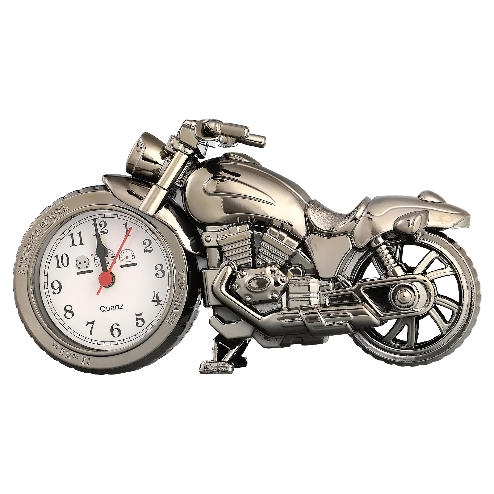Motorbike Shape Clock Children Alarm Clock Desktop Clock Ornament for Home Office Dorm (Random Wheel Color)
Motorbike Shape Clock Children Alarm Clock Desktop Clock Ornament for Home Office Dorm (Random Wheel Color)