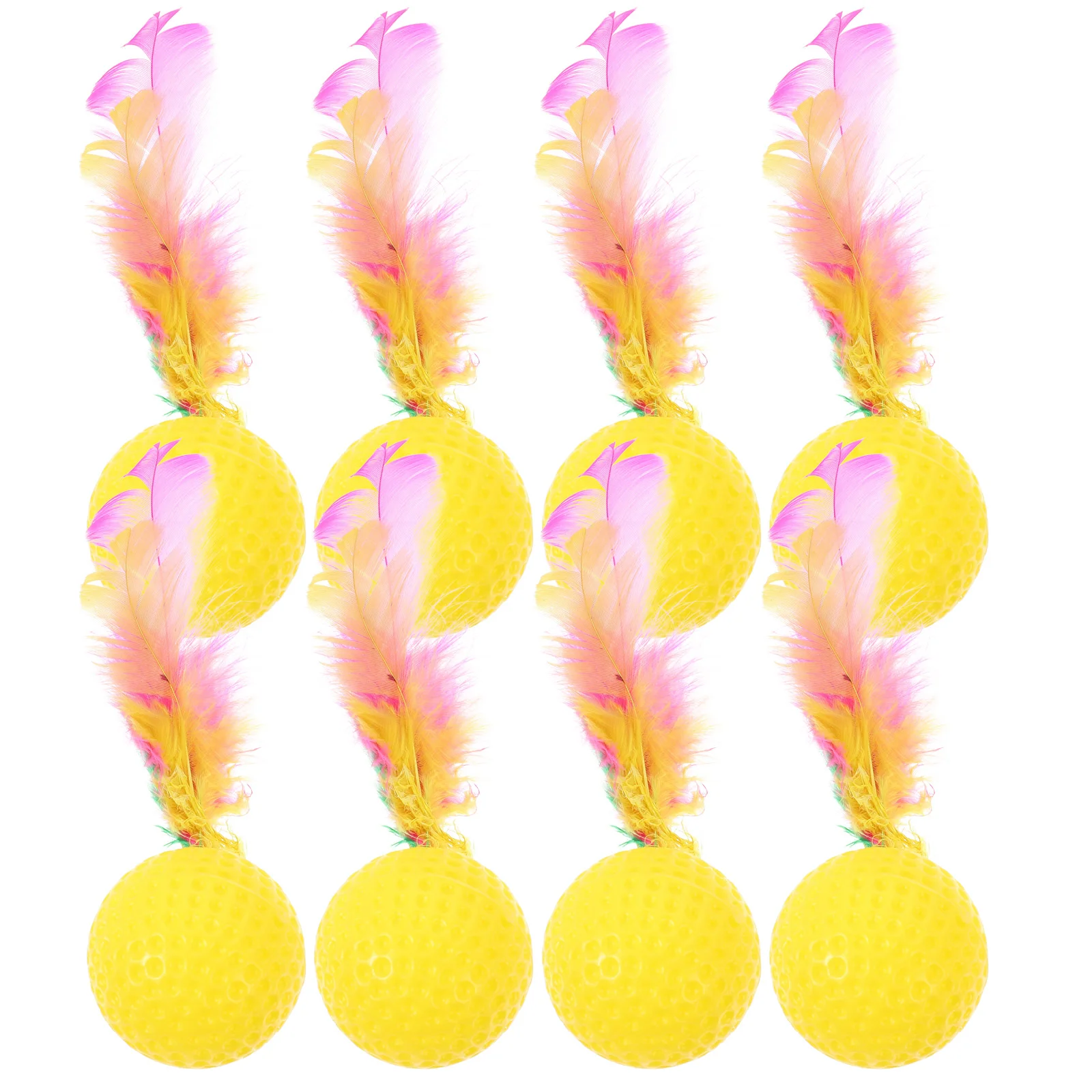 Funny Pet Cat Toys Feather Ball Toys Scratching Ball Training Cat Teasing Toy Pet Sounding Supply for Home Assorted Color
Funny Pet Cat Toys Feather Ball Toys Scratching Ball Training Cat Teasing Toy Pet Sounding Supply for Home Assorted Color