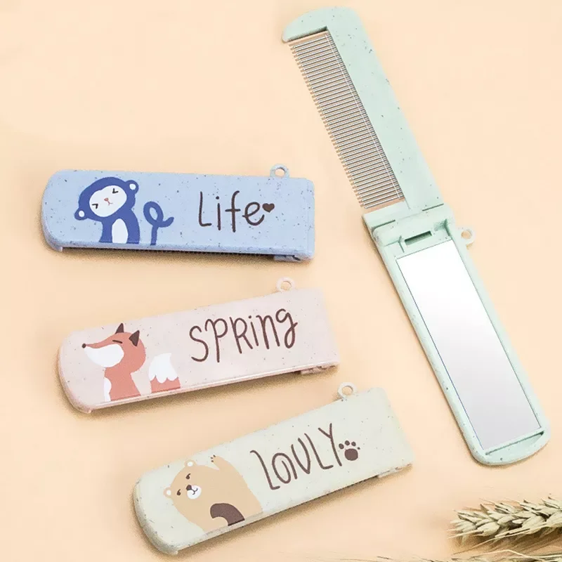 1Pcs Cartoon Folding Comb With Mirror Portable Folding Mini Hair Comb Pocket Size Anti-static Travel Hair Comb Hair Styling Tool
1Pcs Cartoon Folding Comb With Mirror Portable Folding Mini Hair Comb Pocket Size Anti-static Travel Hair Comb Hair Styling Tool