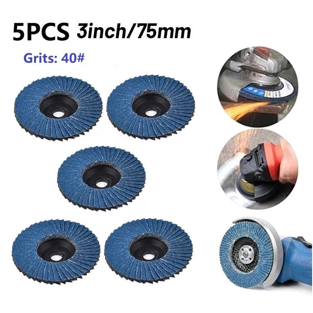 5pcs 3Inch Flat Flap Discs Grinding Wheels 75mm Flap Polishing Disc Grinding Wheel Blade For Angle Grinder 40Grit Abrasive Tool
5pcs 3Inch Flat Flap Discs Grinding Wheels 75mm Flap Polishing Disc Grinding Wheel Blade For Angle Grinder 40Grit Abrasive Tool