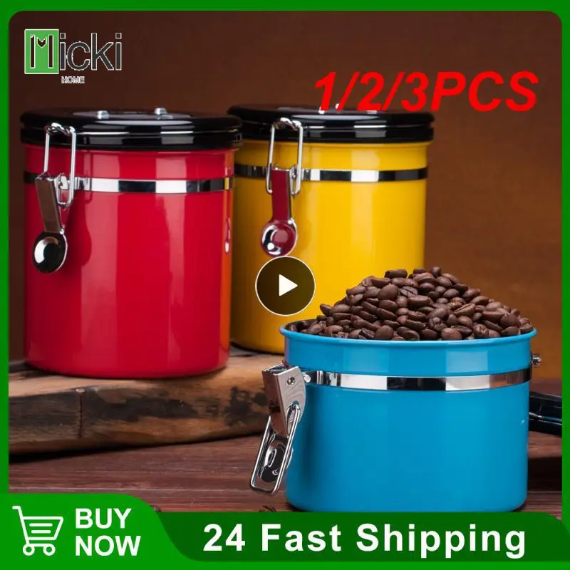 1/2/3PCS Coffee Container with co2 Valve, Premium Stainless Steel Storage Canister For Coffee Beans, Airtight Lid Preserves
1/2/3PCS Coffee Container with co2 Valve, Premium Stainless Steel Storage Canister For Coffee Beans, Airtight Lid Preserves