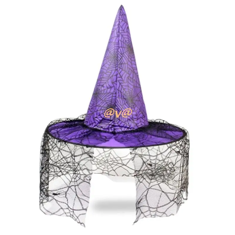 Modern Halloween Witch Hat Soft Women Lady Spider Web Veil Decor Rave Party Hat Festival Carnival Party Cosplay Hat
Modern Halloween Witch Hat Soft Women Lady Spider Web Veil Decor Rave Party Hat Festival Carnival Party Cosplay Hat