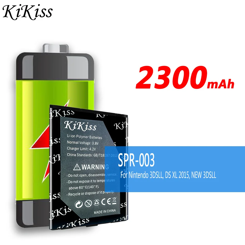 KiKiss NEW Battery SPR-003 SPR003 2300mAh for Nintendo 3DSLL DS XL 2015 NEW 3DSLL SPR-001 SPR-A-BPAA-CO Batteries
KiKiss NEW Battery SPR-003 SPR003 2300mAh for Nintendo 3DSLL DS XL 2015 NEW 3DSLL SPR-001 SPR-A-BPAA-CO Batteries