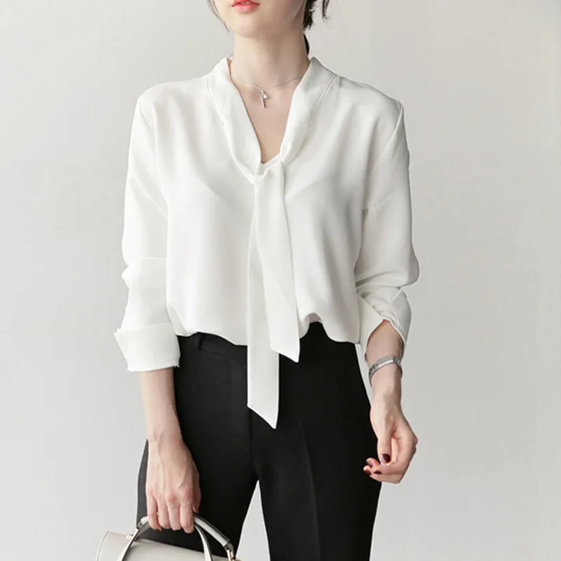 White Chiffon Shirt Women's New Chiffon Shirt In Spring and Autumn 2021 Long Sleeve V-neck Top Professional White Shirt Blouse
White Chiffon Shirt Women's New Chiffon Shirt In Spring and Autumn 2021 Long Sleeve V-neck Top Professional White Shirt Blouse
