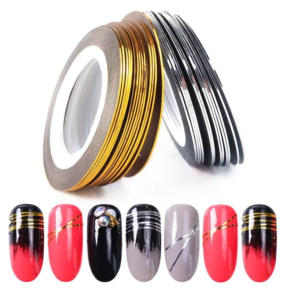 0.5mm Gold Silver Striping Sticker Holographic 3D Strips Liner Tape Adhesive Super Fine Nail Art Polish Decorations LY1009-1
0.5mm Gold Silver Striping Sticker Holographic 3D Strips Liner Tape Adhesive Super Fine Nail Art Polish Decorations LY1009-1
