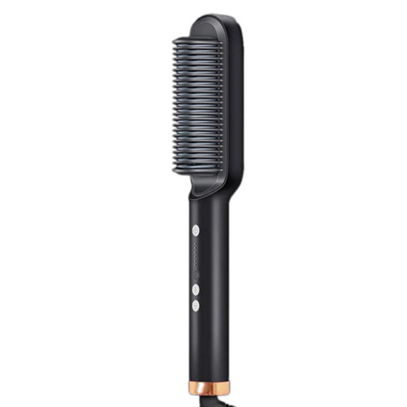 PTC Heating Hair Straightener Curler Brush Hair Electric Hair Comb Brush Straight Curler Beard Brush EU Plug
PTC Heating Hair Straightener Curler Brush Hair Electric Hair Comb Brush Straight Curler Beard Brush EU Plug
