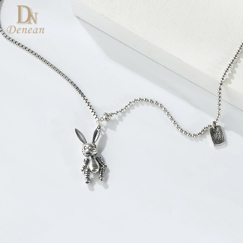 Цепочка с подвеской в виде кролика из чистого серебра 925 пробы
Цепочка с подвеской в виде кролика из чистого серебра 925 пробы