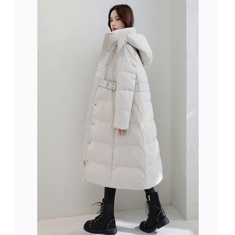 Women White Long Down Jackets Parka Winter Hooded Outerwear Fashion Leisure Duck Down Cotton Thicken Waterproof Warm Female Coat
Women White Long Down Jackets Parka Winter Hooded Outerwear Fashion Leisure Duck Down Cotton Thicken Waterproof Warm Female Coat