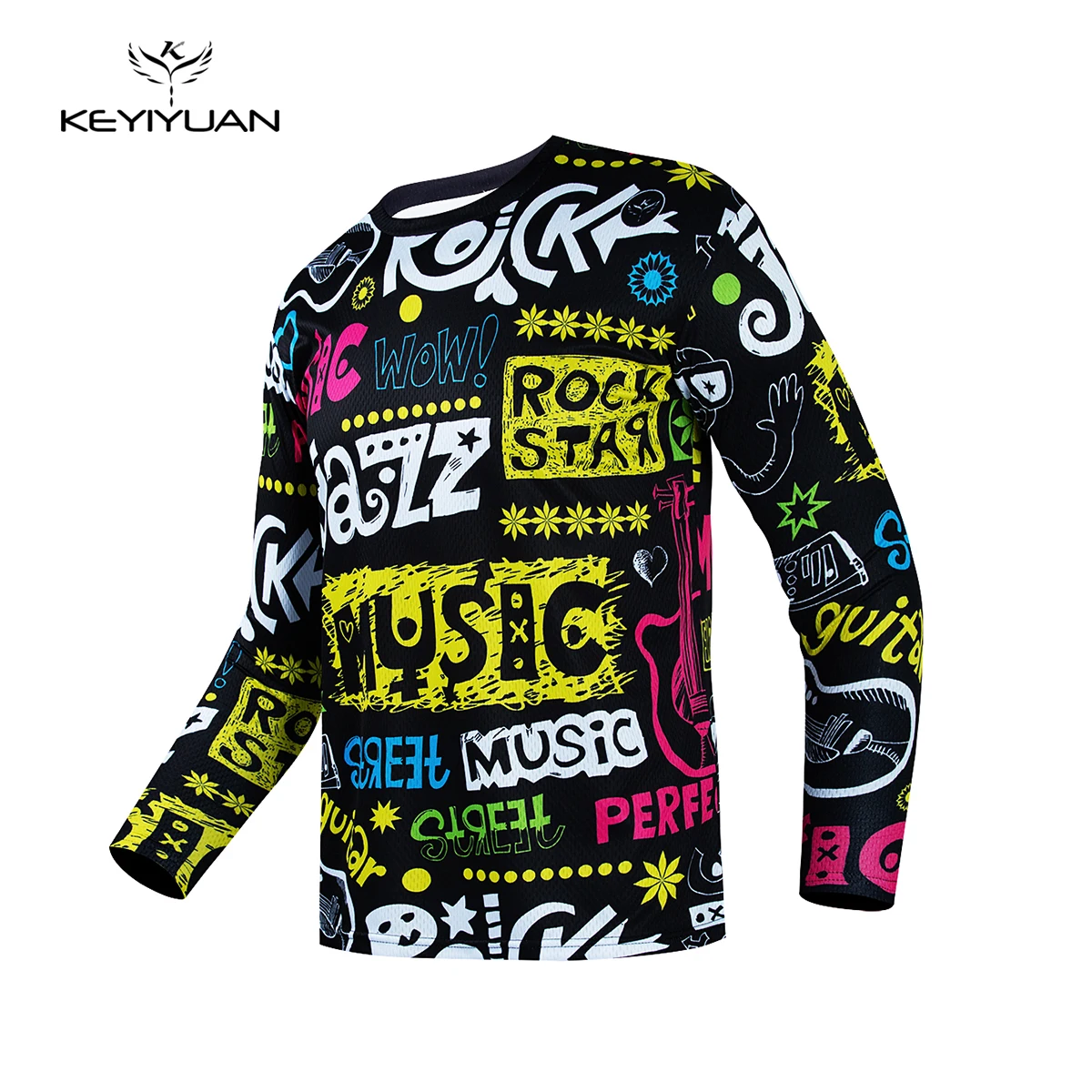 

KEYIYUAN 2023 Long Sleeve Mtb Downhill Jersey Motocross T-shirt Road Bike Shirt Conjunto Ciclismo Masculino Maillot Velo Homme