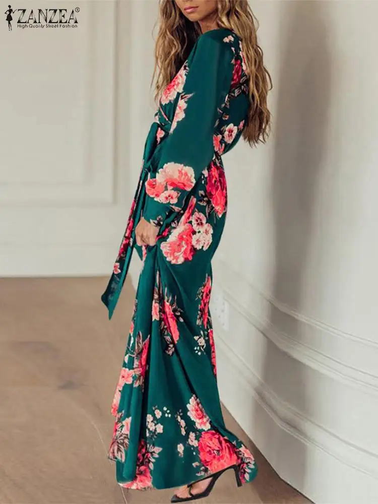 Women Casual Long Sleeve V Neck Beach Dress ZANZEA Elegant Floral Bohemian Kaftan Lace Up Retro Robe 2022 Fashion Print Sundress
Women Casual Long Sleeve V Neck Beach Dress ZANZEA Elegant Floral Bohemian Kaftan Lace Up Retro Robe 2022 Fashion Print Sundress