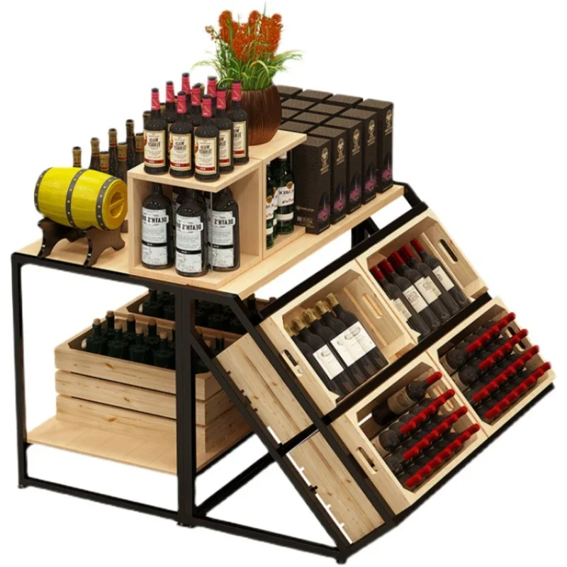 Solid Wood Wine Cabinet Display Stand Liquor Display Cabinet Customized Shop Commercial Use Wine Display Cabinet
Solid Wood Wine Cabinet Display Stand Liquor Display Cabinet Customized Shop Commercial Use Wine Display Cabinet