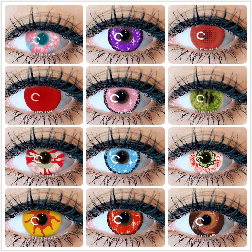 Контактные линзы EYESHARE для косплея, 1 пара, цветные контактные линзы ed для глаз, аниме-линзы для Хэллоуина, красота, макияж, красные цветные ко...
Контактные линзы EYESHARE для косплея, 1 пара, цветные контактные линзы ed для глаз, аниме-линзы для Хэллоуина, красота, макияж, красные цветные ко...