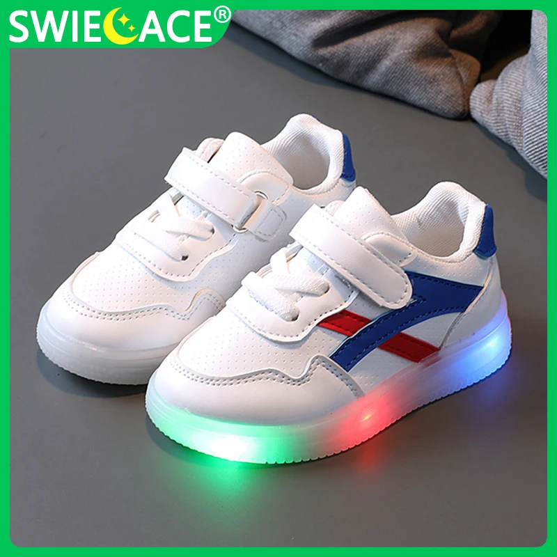 Size 21-30 Baby LED Shoes Glowing Toddler Shoes for Boys Children Sneakers with Light Up Sole Breathable Luminous Kids Sneakers
Size 21-30 Baby LED Shoes Glowing Toddler Shoes for Boys Children Sneakers with Light Up Sole Breathable Luminous Kids Sneakers