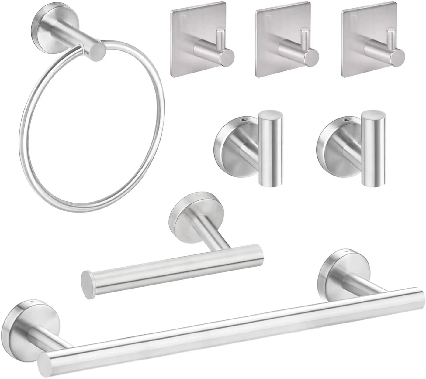 Silver Bathroom Hardware Set Bathroom Towel Rack Wall Mount Towel Bar Set Include Hand Towel Bar Toilet Paper Holder Towel Ring
Silver Bathroom Hardware Set Bathroom Towel Rack Wall Mount Towel Bar Set Include Hand Towel Bar Toilet Paper Holder Towel Ring