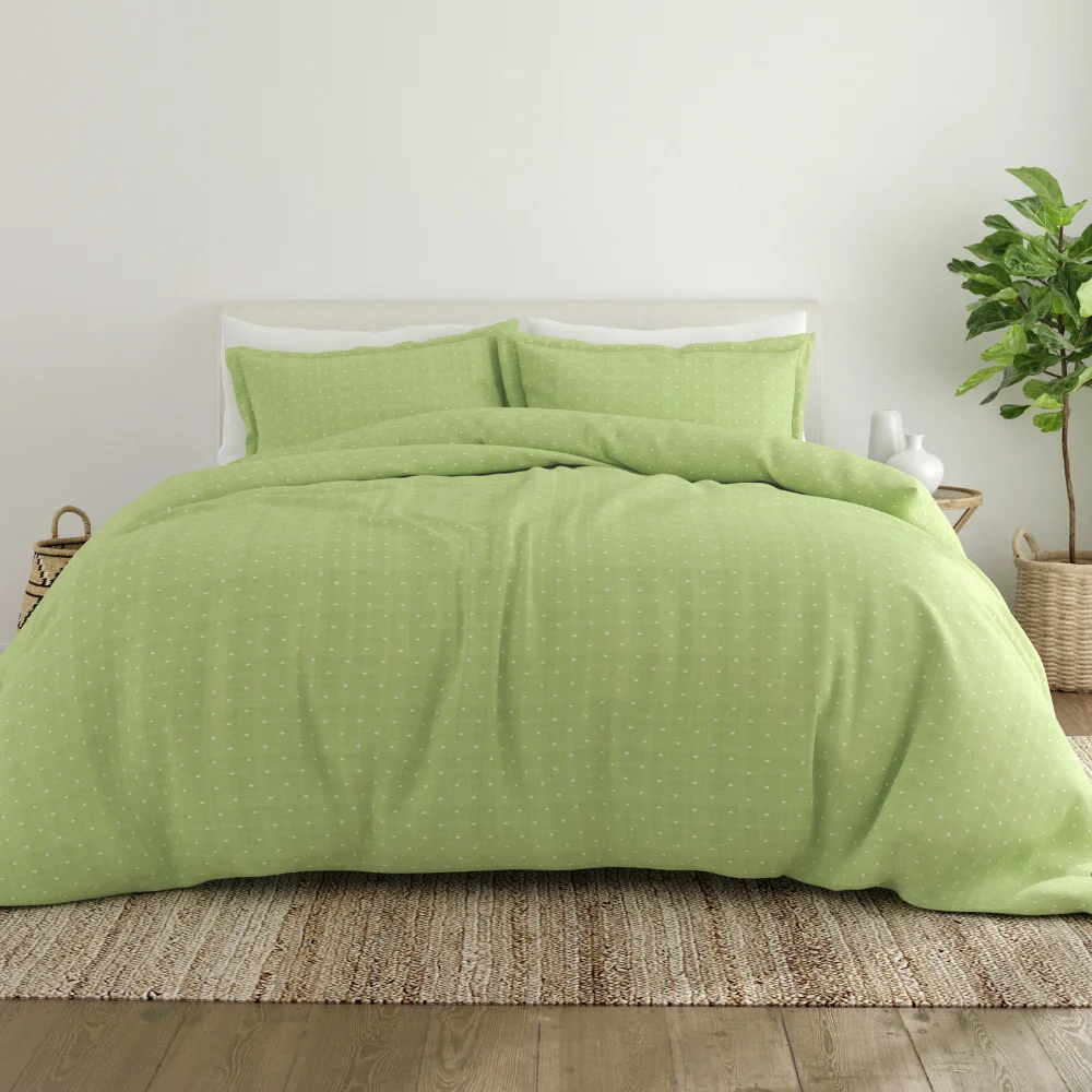 Housse De Couette Moss Polka Dot Pattern 3 Piece Duvet Cover Set, Twin/TwinXL Duvet Cover Set Bedding Set
Housse De Couette Moss Polka Dot Pattern 3 Piece Duvet Cover Set, Twin/TwinXL Duvet Cover Set Bedding Set