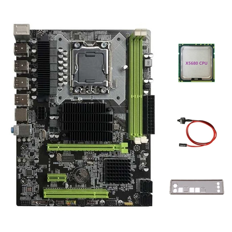 Материнская плата X58 LGA1366, компьютерная материнская плата с поддержкой DDR3 ECC ОЗУ, с поддержкой графической карты RX с ЦПУ X5680 + кабель переключа...
Материнская плата X58 LGA1366, компьютерная материнская плата с поддержкой DDR3 ECC ОЗУ, с поддержкой графической карты RX с ЦПУ X5680 + кабель переключа...
