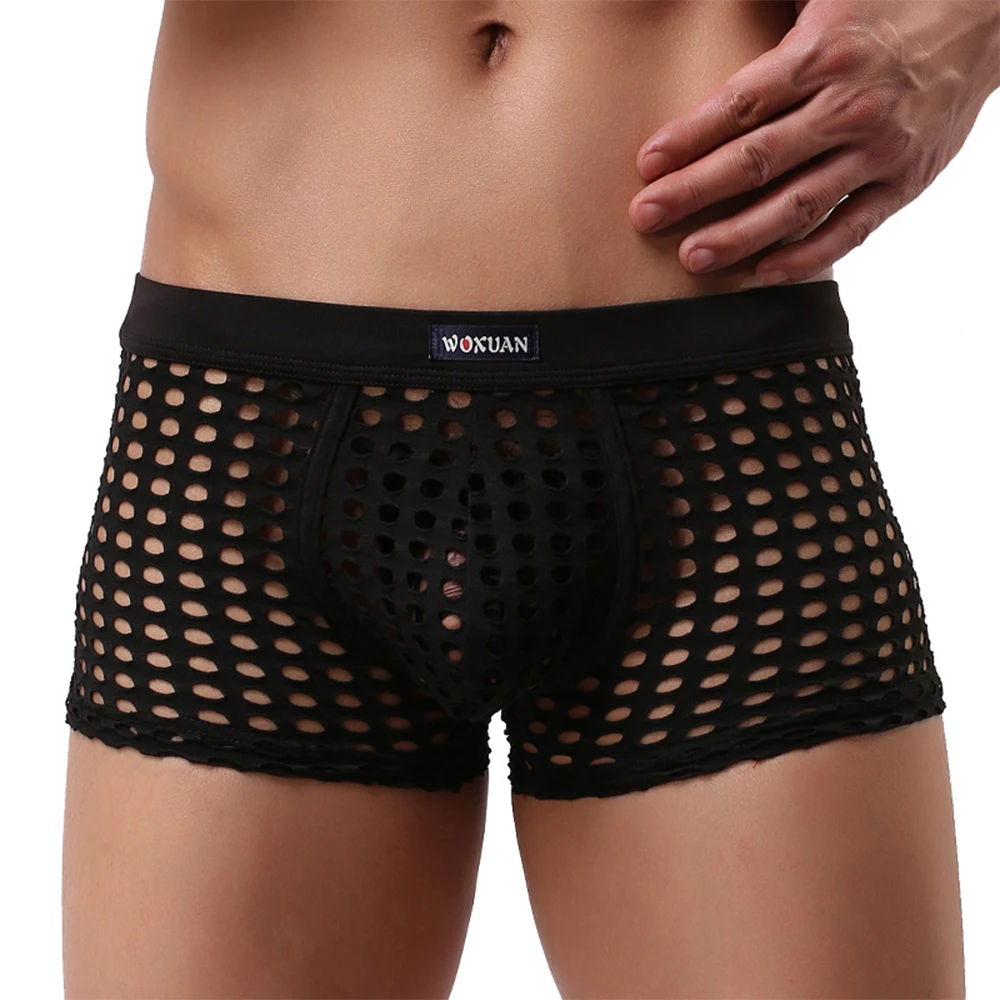 Boxers For Men Hollow Out Underpants Hot Lingerie Sexy Homme Solid Breathable Panties Man Sexy U Convex Mesh Underwear
Boxers For Men Hollow Out Underpants Hot Lingerie Sexy Homme Solid Breathable Panties Man Sexy U Convex Mesh Underwear