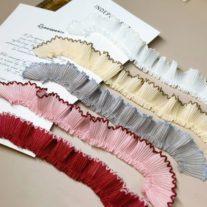 18-color Organ Pleated Candy Color Chiffon Lace Fabric DIY Clothes Cuff Collar Skirt Trim Pet Bib Sewing Decoration Accessories
18-color Organ Pleated Candy Color Chiffon Lace Fabric DIY Clothes Cuff Collar Skirt Trim Pet Bib Sewing Decoration Accessories