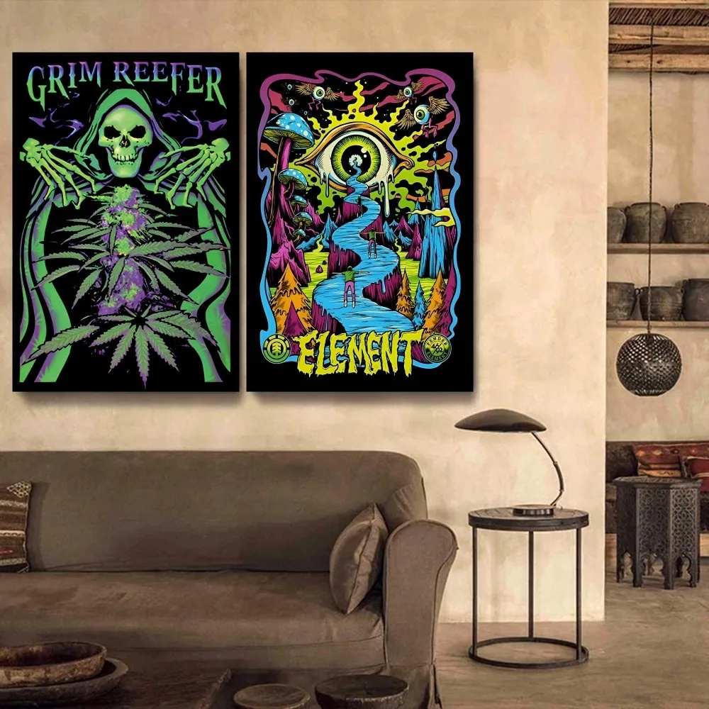 Trippy Skeleton Abstract Psychedelic Mushroom Print Poster Self-adhesive Retro Kraft Paper Sticker Vintage Decorative Painting
Trippy Skeleton Abstract Psychedelic Mushroom Print Poster Self-adhesive Retro Kraft Paper Sticker Vintage Decorative Painting