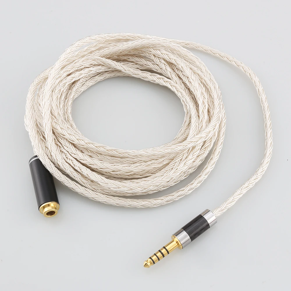 OCC Silver Plated Earphone Extension Cable For xlr 2.5mm 3.5mm 6.5mm 4.4mm male to 4.4mm female 16 cores
OCC Silver Plated Earphone Extension Cable For xlr 2.5mm 3.5mm 6.5mm 4.4mm male to 4.4mm female 16 cores