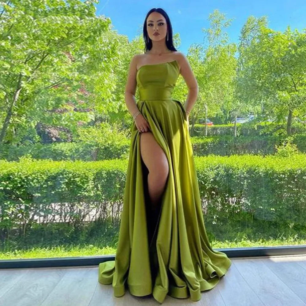 Arabic Dubai Mermaid Prom Dresses 2022 Strapless Long Stain Elegant Evening Dress Side Split Party Dresses
Arabic Dubai Mermaid Prom Dresses 2022 Strapless Long Stain Elegant Evening Dress Side Split Party Dresses