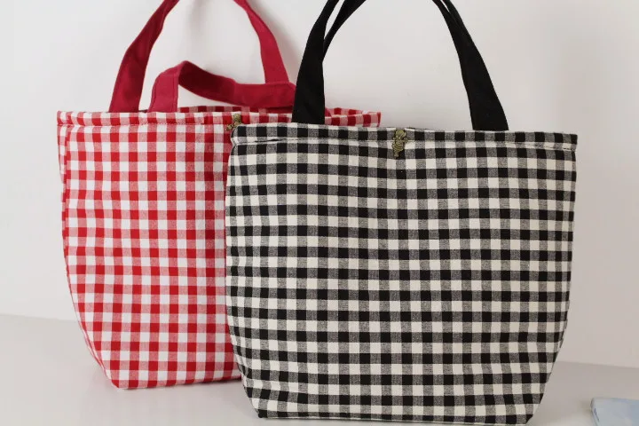 Women Eco-friendly Recycled Cotton Fabric Plaid Top-handle Tote Bag 2022 Student Casual Grocery Luch Everyday Small Size Handbag
Women Eco-friendly Recycled Cotton Fabric Plaid Top-handle Tote Bag 2022 Student Casual Grocery Luch Everyday Small Size Handbag
