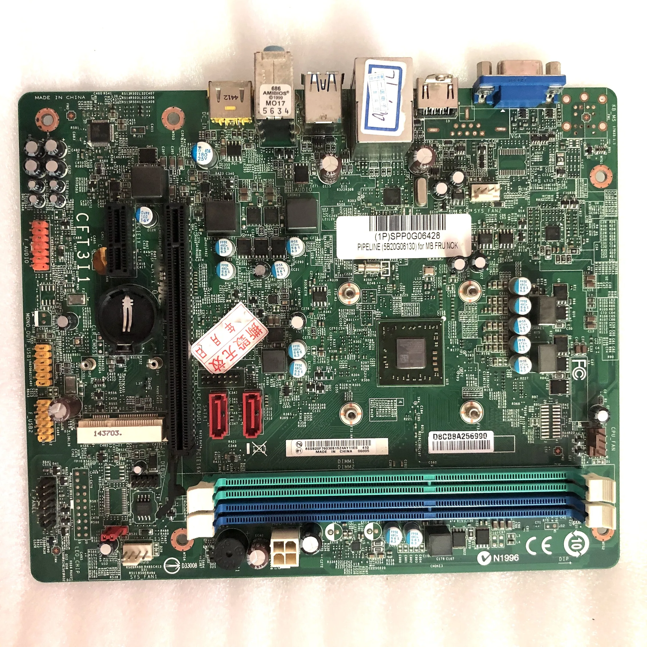 For Lenovo H3005 H5005 G5005 F5005 H425 Motherboard CFT3I1 Mainboard 100% Tested Fully Work
For Lenovo H3005 H5005 G5005 F5005 H425 Motherboard CFT3I1 Mainboard 100% Tested Fully Work