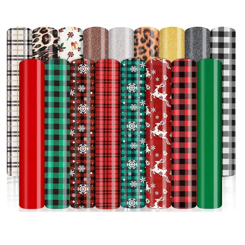 17 Sheets Heat Transfer Vinyl Fall Iron On Vinyl Buffalo Plaid HTV Sheets Heat Press Vinyl For DIY Fabrics 12X10inch
17 Sheets Heat Transfer Vinyl Fall Iron On Vinyl Buffalo Plaid HTV Sheets Heat Press Vinyl For DIY Fabrics 12X10inch