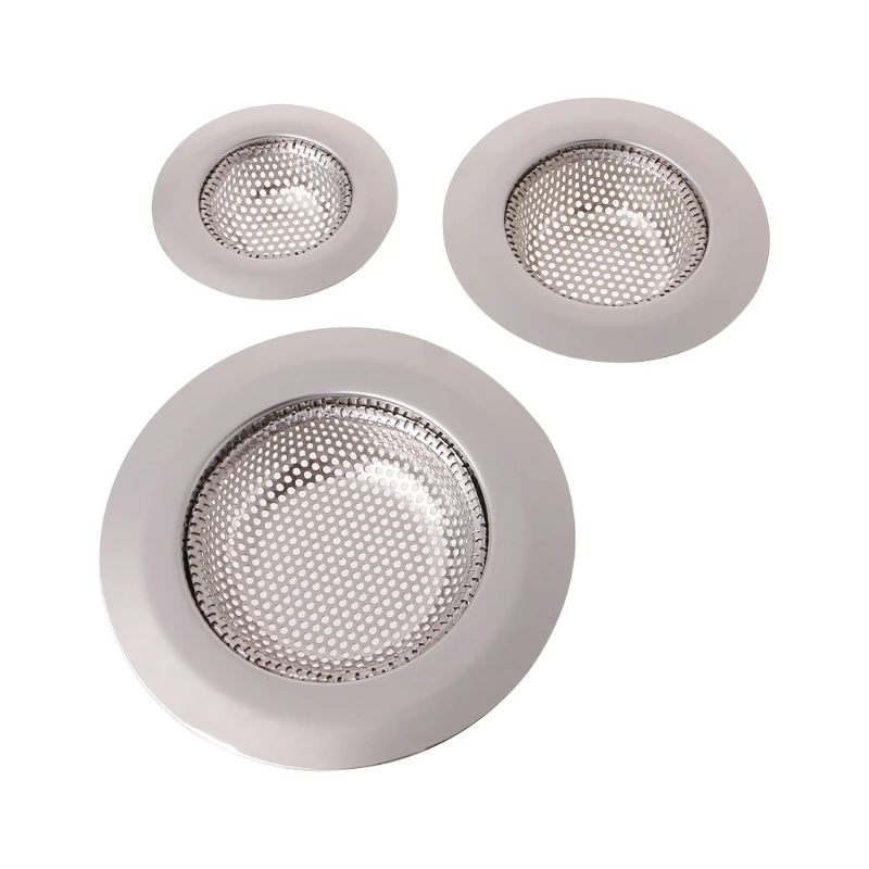 3Pcs Kitchen Sink Strainer Stainless Steel Drain Filter Bathroom Plug Hair Catcher Large Wide Rim Household Accessory L21A
3Pcs Kitchen Sink Strainer Stainless Steel Drain Filter Bathroom Plug Hair Catcher Large Wide Rim Household Accessory L21A