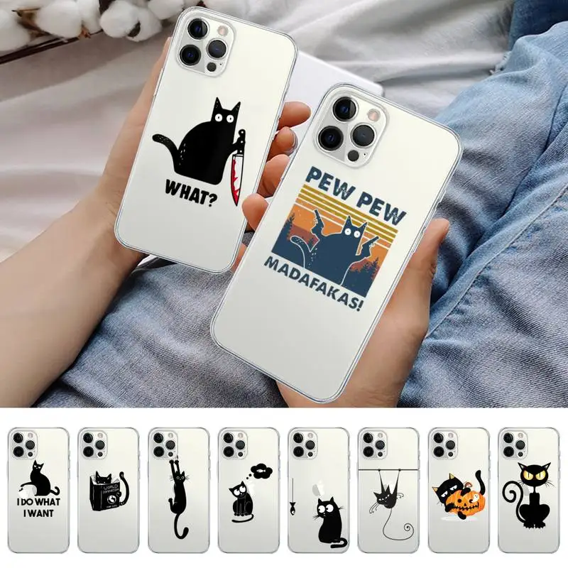 MaiYaCa Cute black cat Phone Case for iPhone 11 12 13 mini pro XS MAX 8 7 6 6S Plus X 5S SE 2020 XR clear case
MaiYaCa Cute black cat Phone Case for iPhone 11 12 13 mini pro XS MAX 8 7 6 6S Plus X 5S SE 2020 XR clear case