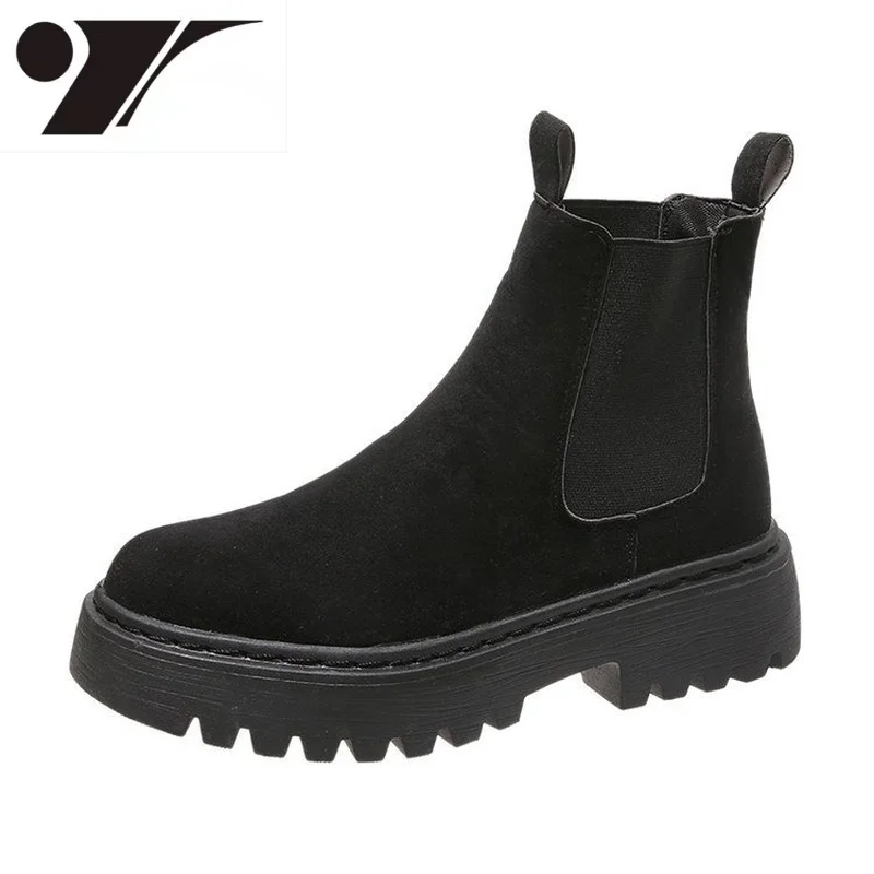 New Platform Boots Women's Casual Boots Frosted Soft Leather Comfortable Ankle Boots for Autumn and Winter 2021.
New Platform Boots Women's Casual Boots Frosted Soft Leather Comfortable Ankle Boots for Autumn and Winter 2021.