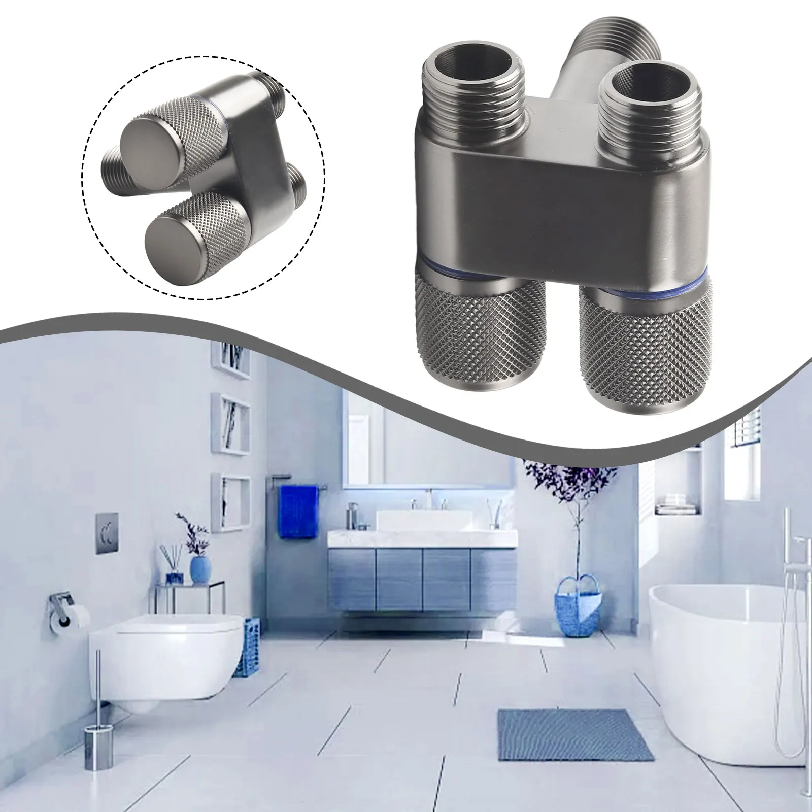 Toilet Bidet Sprayer Triangle Valve 1 In Two Double Control Faucet G1/2 Metal Handle Rotary Switch Washing Machine
Toilet Bidet Sprayer Triangle Valve 1 In Two Double Control Faucet G1/2 Metal Handle Rotary Switch Washing Machine