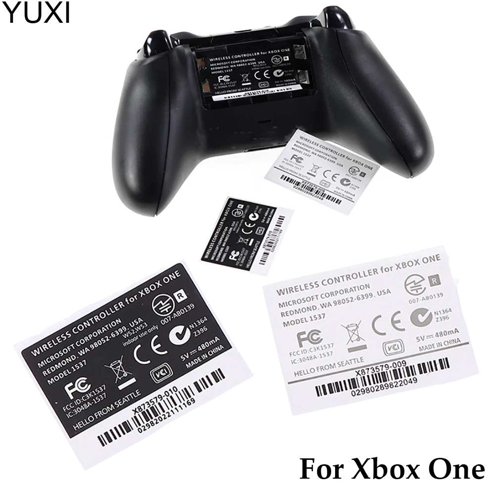 YUXI 1PCS For Xbox One Wireless Controller Black White Back Sticker Lable Seals Controller Sticker Label
YUXI 1PCS For Xbox One Wireless Controller Black White Back Sticker Lable Seals Controller Sticker Label