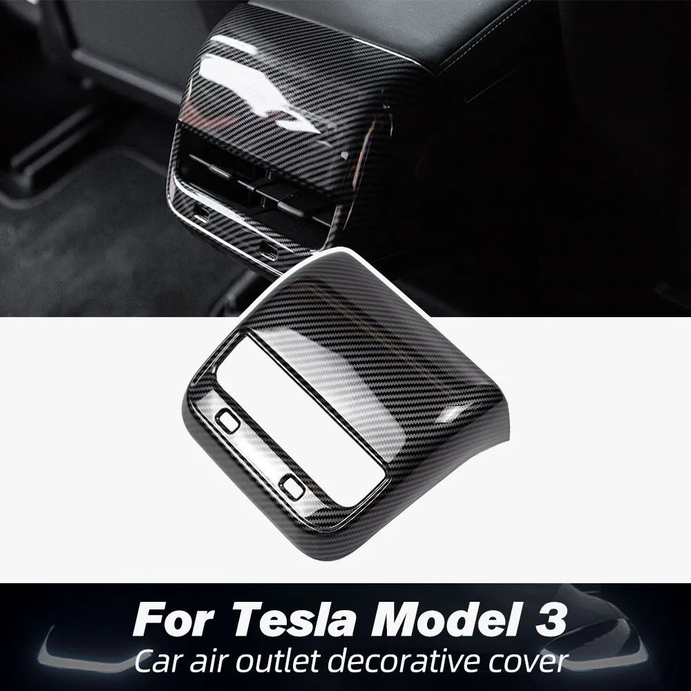 Model3 Car Carbon Fiber ABS Rear Air Vent Outlet Cover Trim For Tesla Model 3 2017-2022Accessories Interior
Model3 Car Carbon Fiber ABS Rear Air Vent Outlet Cover Trim For Tesla Model 3 2017-2022Accessories Interior