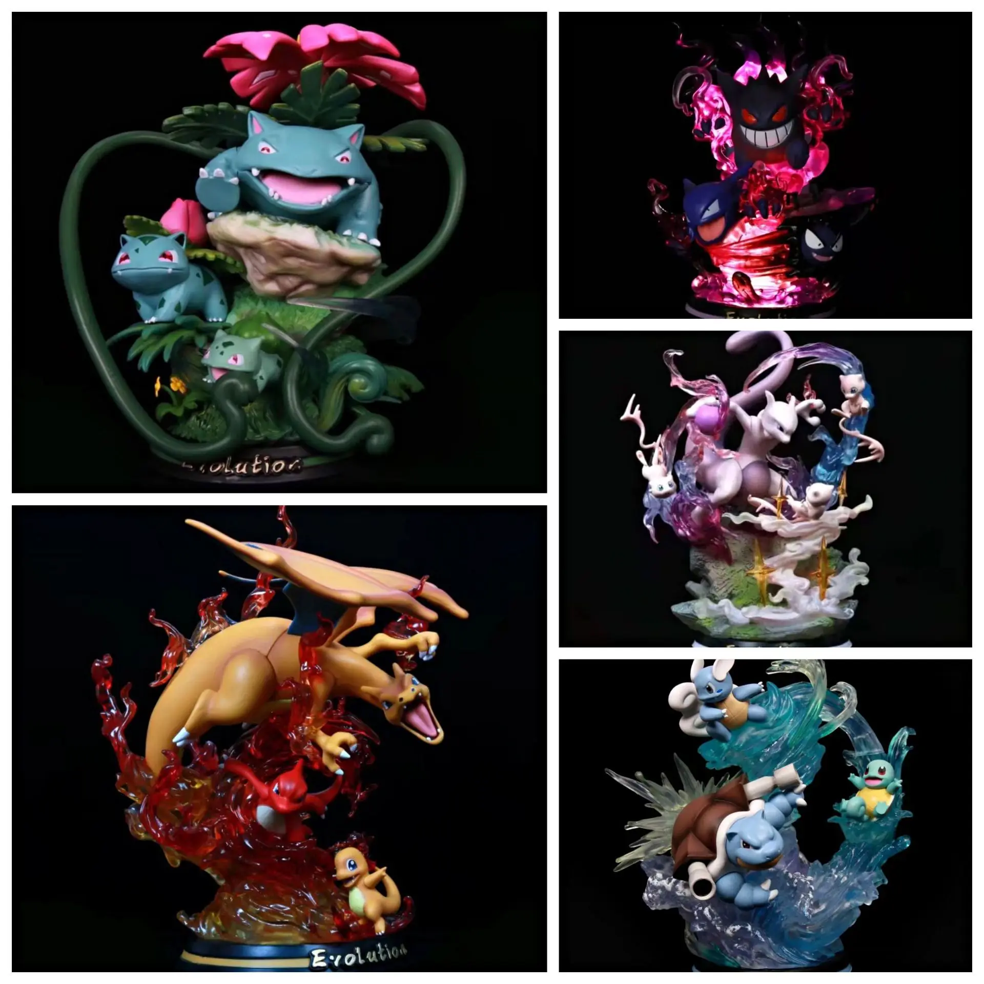 Anime Pokemon Cartoon Model Bulbasaur/charizard/mewtwo/blastoise Pvc Luminous Scene Figures For Children's Toys Birthday Gifts
Anime Pokemon Cartoon Model Bulbasaur/charizard/mewtwo/blastoise Pvc Luminous Scene Figures For Children's Toys Birthday Gifts