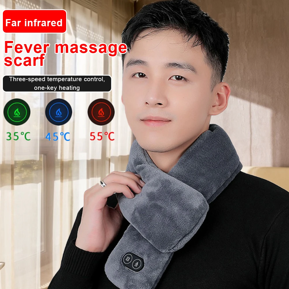 New USB Heated Winter Scarf Men And Women Shawl Foreign Trade Smart Heating Solid Color Vibration Massage Plush Collar Scarves
New USB Heated Winter Scarf Men And Women Shawl Foreign Trade Smart Heating Solid Color Vibration Massage Plush Collar Scarves
