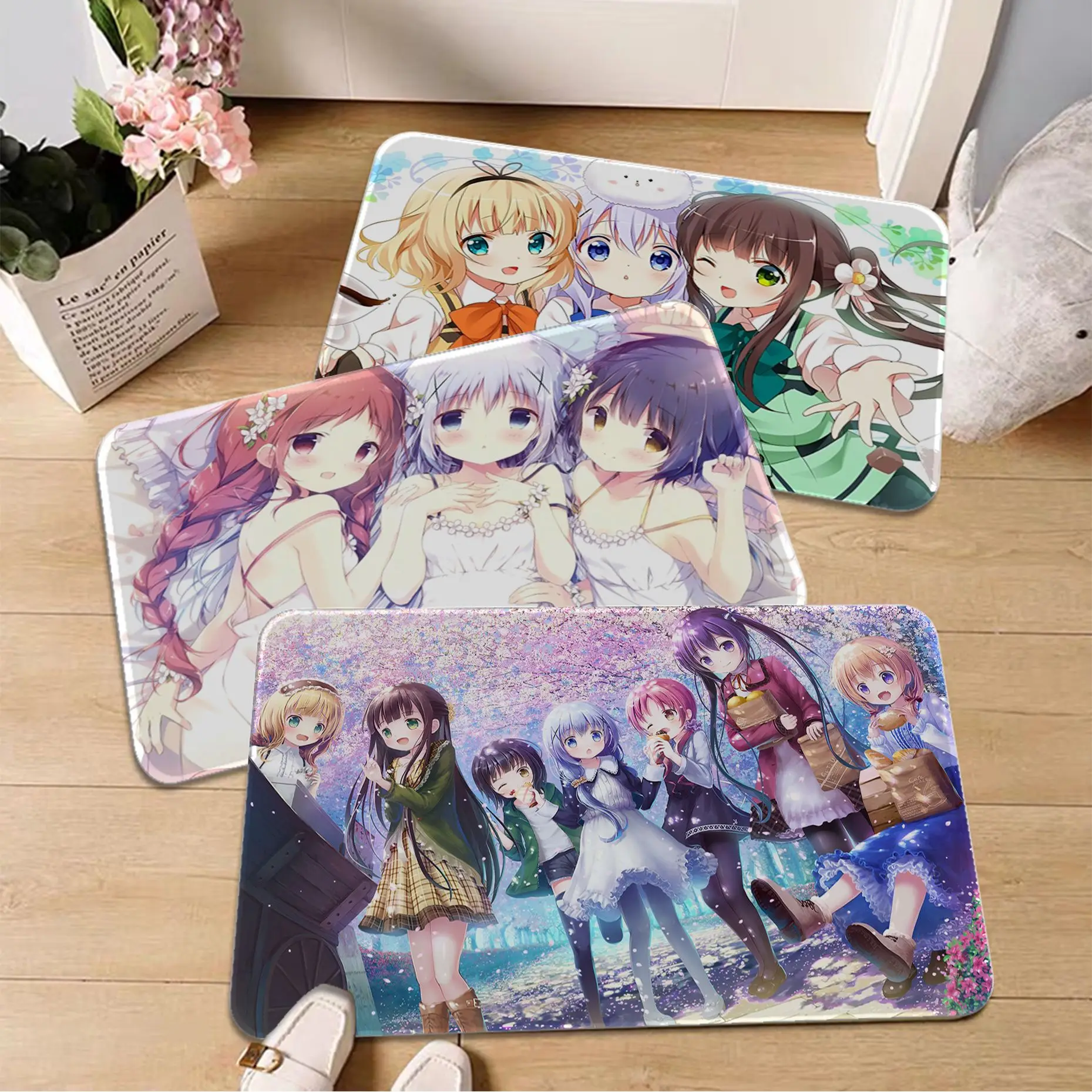 The Order A Rabbit Ujimatsu Chiya And Kafuu Chino Entrance Door Mat Non-Slip Living Room Sofa Chairs Kitchen Household Carpets
The Order A Rabbit Ujimatsu Chiya And Kafuu Chino Entrance Door Mat Non-Slip Living Room Sofa Chairs Kitchen Household Carpets