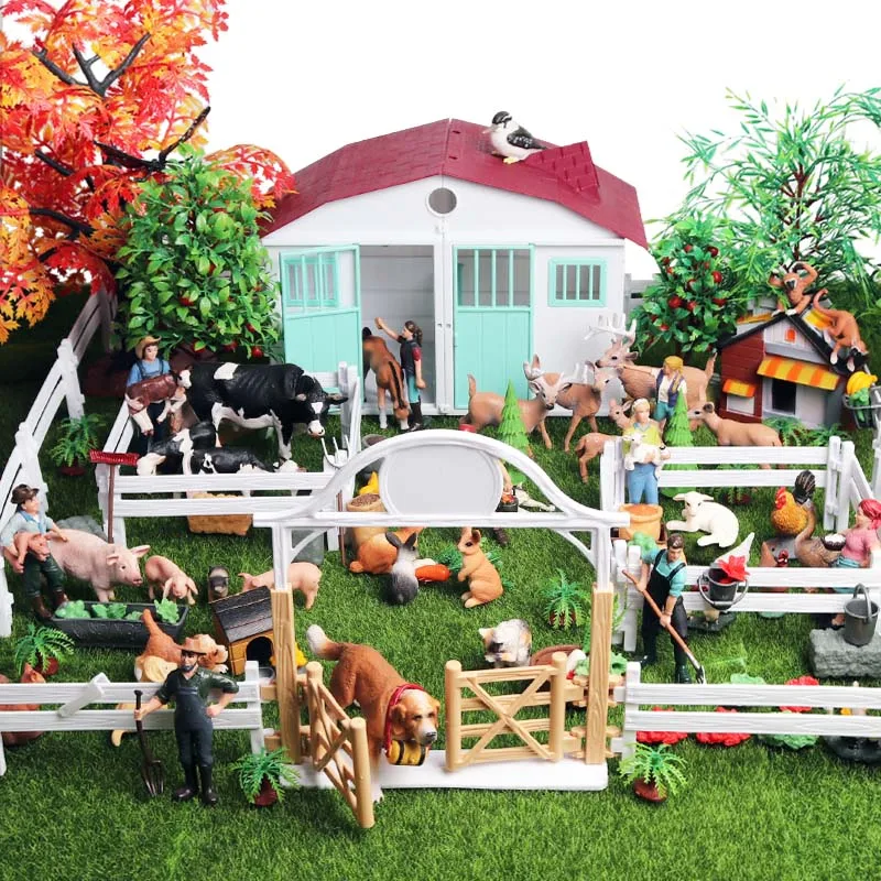 New Farm House Model Action Figures Farmer Cow Hen Pig Poultry Animals Set Figurine Miniature Cute Educational Kids Toys
New Farm House Model Action Figures Farmer Cow Hen Pig Poultry Animals Set Figurine Miniature Cute Educational Kids Toys