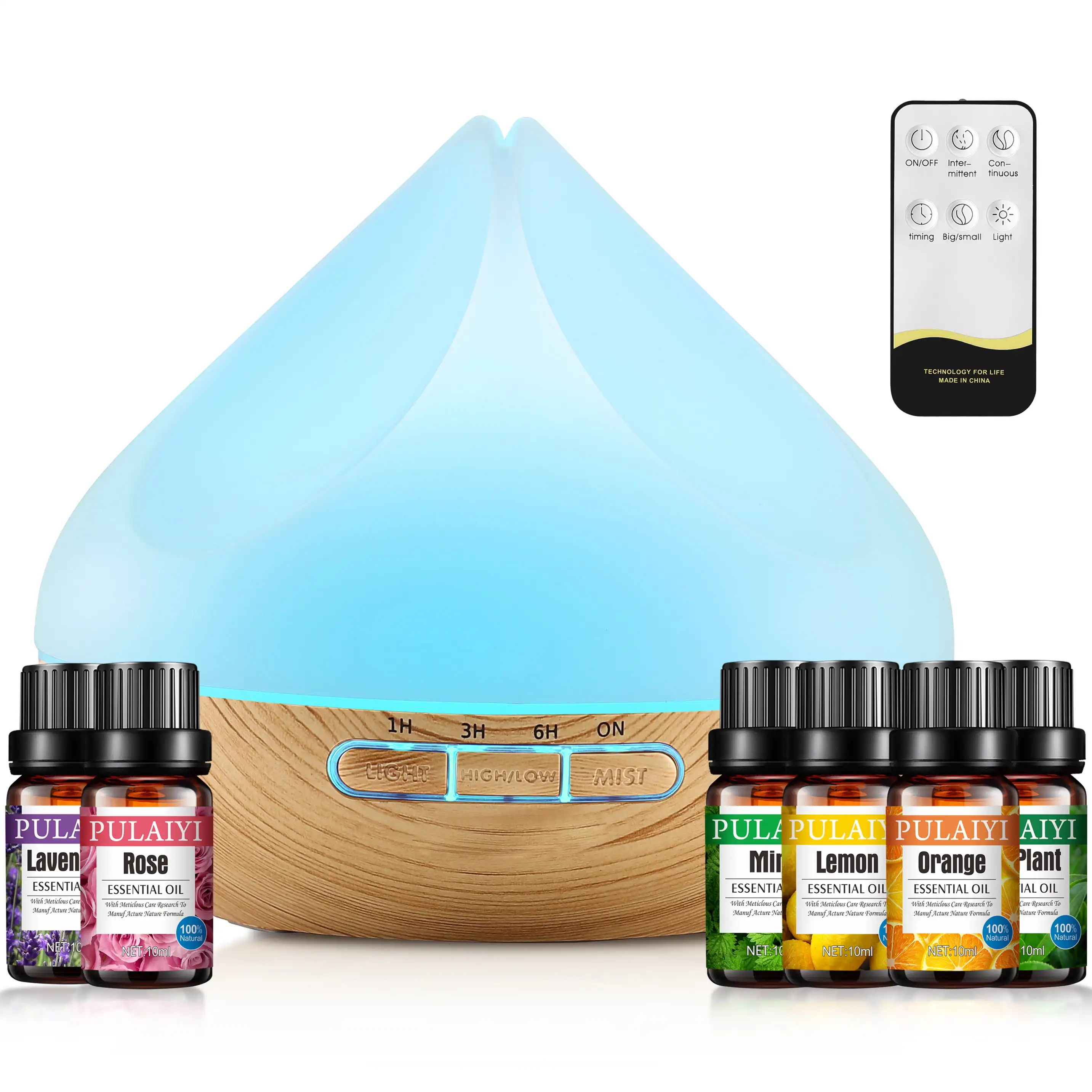 Air Fresh 500ml 14 Color Lights Essential Oil Diffuser 6 Essential Oils and 4 Auto Shut-off Timer
Air Fresh 500ml 14 Color Lights Essential Oil Diffuser 6 Essential Oils and 4 Auto Shut-off Timer