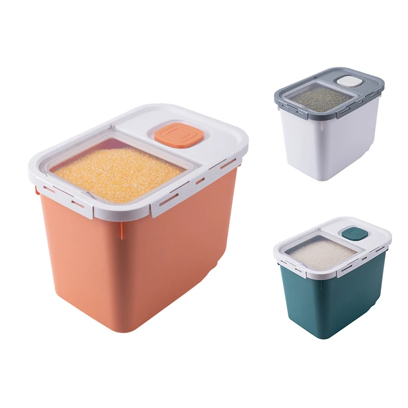 10KG Rice Storage Container Cereal Dry Food With Wheels Box Airtight Moisture-Proof Grain Powder Boxes Save Space
10KG Rice Storage Container Cereal Dry Food With Wheels Box Airtight Moisture-Proof Grain Powder Boxes Save Space