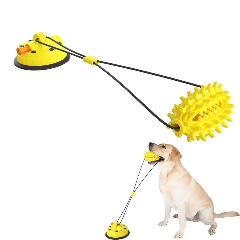 Suction Cup Dog Toy Dog Squeaky Suction Cup Toys With Teething Ball Pet Tug Of War Teeth Cleaning Toys For Aggressive Chewers
Suction Cup Dog Toy Dog Squeaky Suction Cup Toys With Teething Ball Pet Tug Of War Teeth Cleaning Toys For Aggressive Chewers