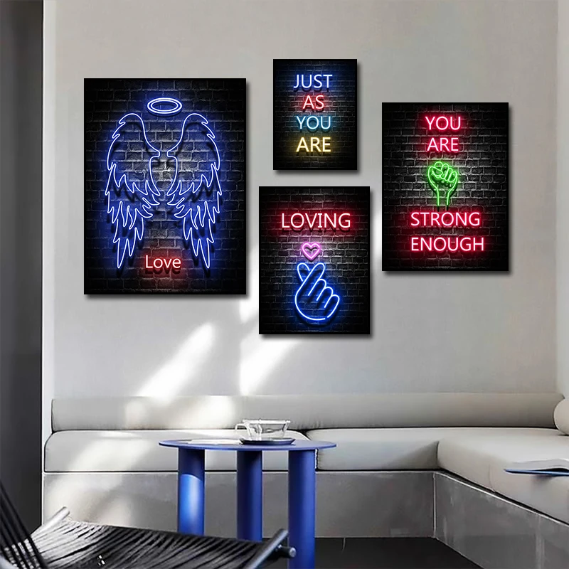 Modern Wall Art Neon Effect Poster Prints Nordic Gaming Gamer Quotes Canvas Painting Picture For Boys Game Room Home Decoration
Modern Wall Art Neon Effect Poster Prints Nordic Gaming Gamer Quotes Canvas Painting Picture For Boys Game Room Home Decoration