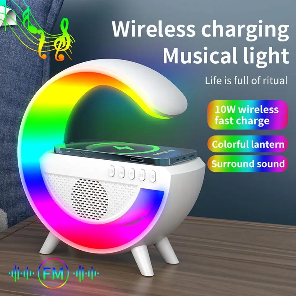 Small G LED Smart Table Night Light BT Music Player Wireless Charging RGB Desk Lamp Alarm Clock Speaker Fast Wireless Charger
Small G LED Smart Table Night Light BT Music Player Wireless Charging RGB Desk Lamp Alarm Clock Speaker Fast Wireless Charger