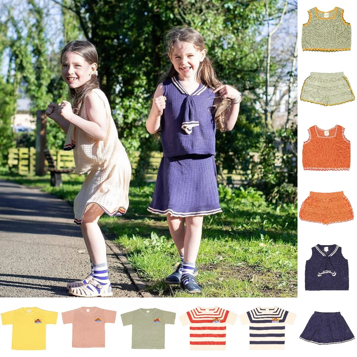KP KIDS 2022 Spring/Summer Children's Knitted Short Sleeve Shorts Dress Half Skirt Anti-mosquito Pants Set
KP KIDS 2022 Spring/Summer Children's Knitted Short Sleeve Shorts Dress Half Skirt Anti-mosquito Pants Set