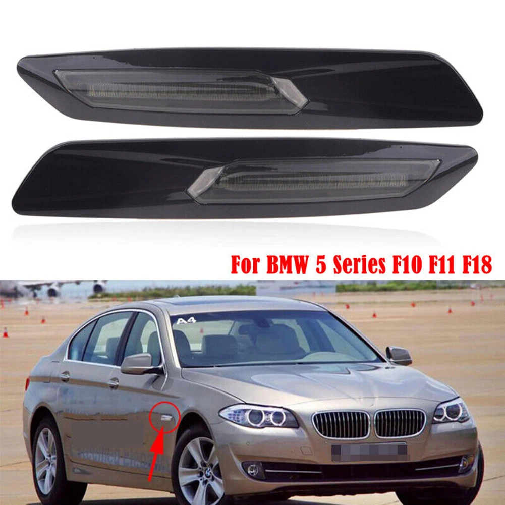 2pcs Car Fender Side Marker Light For BMW F10 5 Series 2004-2010 Smoke Black Front Side Maker Parking Lights Trim Waterproof
2pcs Car Fender Side Marker Light For BMW F10 5 Series 2004-2010 Smoke Black Front Side Maker Parking Lights Trim Waterproof