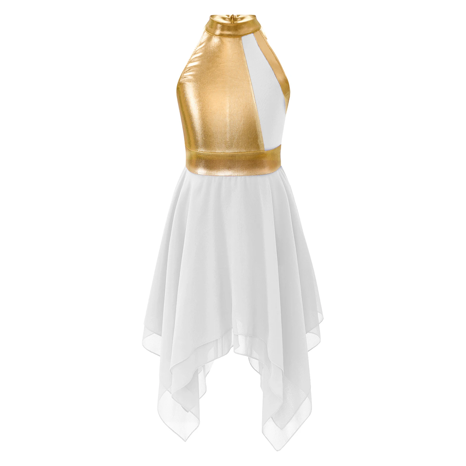 Kids Girls Modern Lyrical Dancing Dresses Sleeveless Patchwork Contrast Color Dress Ballet Praise Dance Costume Dancewear
Kids Girls Modern Lyrical Dancing Dresses Sleeveless Patchwork Contrast Color Dress Ballet Praise Dance Costume Dancewear