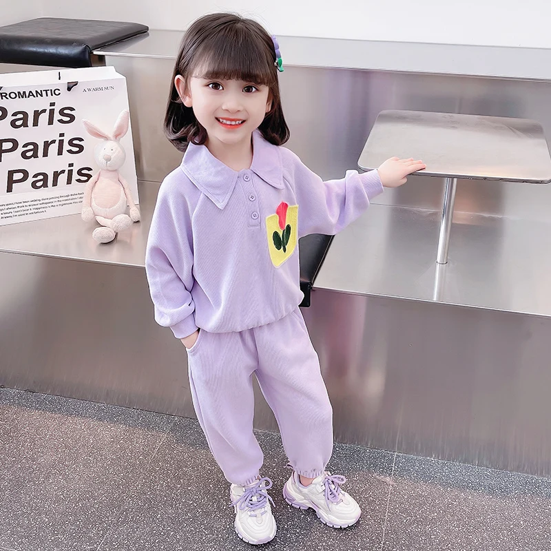 2023 Spring Kids Clothing Sets Baby Girls Boys Cotton Purple Floral Top Shirt Pant Suits Infant Clothes Outfits Children Costume
2023 Spring Kids Clothing Sets Baby Girls Boys Cotton Purple Floral Top Shirt Pant Suits Infant Clothes Outfits Children Costume