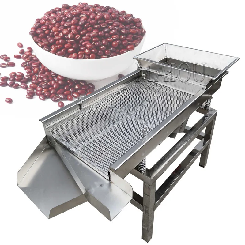Food sieve machin vibrating screen electric shock Large granular material screening machine 30*80cm 
Food sieve machin vibrating screen electric shock Large granular material screening machine 30*80cm