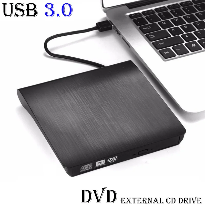 

Тонкий внешний привод для DVD RW CD с USB 3,0, устройство для чтения дисков, чехол с оптическим приводом, порт для записи dvd для ноутбука